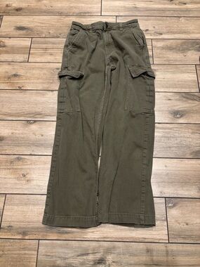 Cotton On Army Green Cargo Pants Size 4 (28x28) 9 inch leg opening